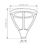Farola LED 60W Epistar color gris