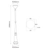 Solarlampe 2M 6W IP65