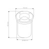 MESSA A FUOCO A TERRA INCASSATA IP65 GU5.3