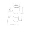 WALL LIGHT 2XGU10 BLACK