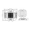 LED-Straßen-Solarleuchte 2x3 LED flash