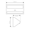 Applique solare a LED con rilevatore di presenza 5W luce permanente
