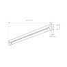 Base para tubo LED T8 600 mm