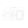 Luz de rua solar LED 20W com sensor de movimento