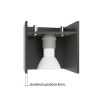 Deckenleuchte QUAD 1 grau