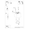 Deckenleuchte QUAD 1 grau