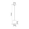 Lampe suspendue ORBIS 1 noir