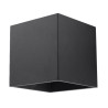 Lampada da parete QUAD 1 nero