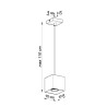 Lampada a sospensione QUAD 1 bianco
