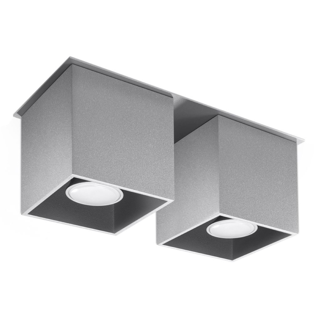 Deckenleuchte QUAD 2 grau