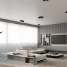 Lampada a soffitto MONO 4 nero