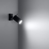 Lampada da parete RING nero
