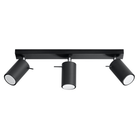 Lampada a soffitto RING 3 nero