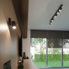 Lampada a soffitto RING 4 nero