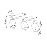Ceiling lamp MERIDA 3 white