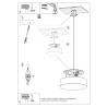 Lampe suspendue ARENA 45 gris