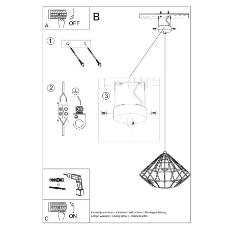 Hängeleuchte UMBERTO weiß