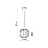 Lampe suspendue CELTA blanc