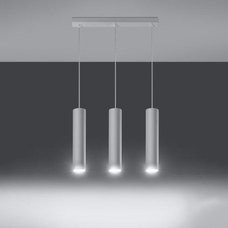 Lámpara colgante LAGOS 3L blanca