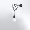 Kronleuchter EDISON 7 schwarz