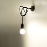 Kronleuchter EDISON 7 schwarz