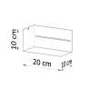 Deckenleuchte QUAD grau