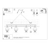 Ceiling lamp OCULARE 4 white