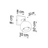 Candeeiro de tecto OCULARE 6L branco