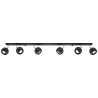 Lampada a soffitto OCULARE 4L nero