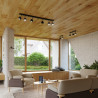 Lampada a soffitto OCULARE 4L nero