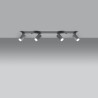 Plafonnier RING 4 gris