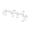 Deckenleuchte RING 4 grau