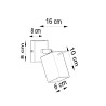 Deckenleuchte RING 6L grau
