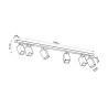 Ceiling lamp MERIDA 4L white