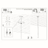Plafonnier MERIDA 6L blanc