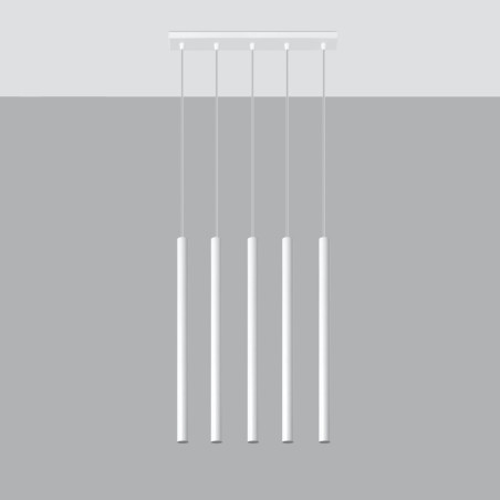 Hängeleuchte PASTELO 5 weiß