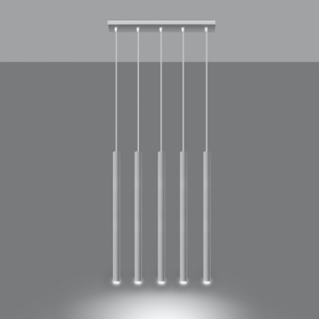 Lampada a sospensione PASTELO 5 bianco