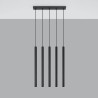 Lampe pendante PASTELO 3P noir