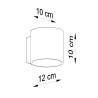 Deckenleuchte QUAD Beton