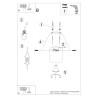 Applique QUAD en bois naturel