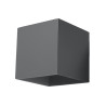 Lâmpada de parede LUCA LED preto IP54