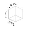 Lámpara de pared QUAD 1 antracita