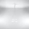 Pendant lamp DIEGO 3 white