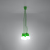 Lampada a sospensione DIEGO 3 verde