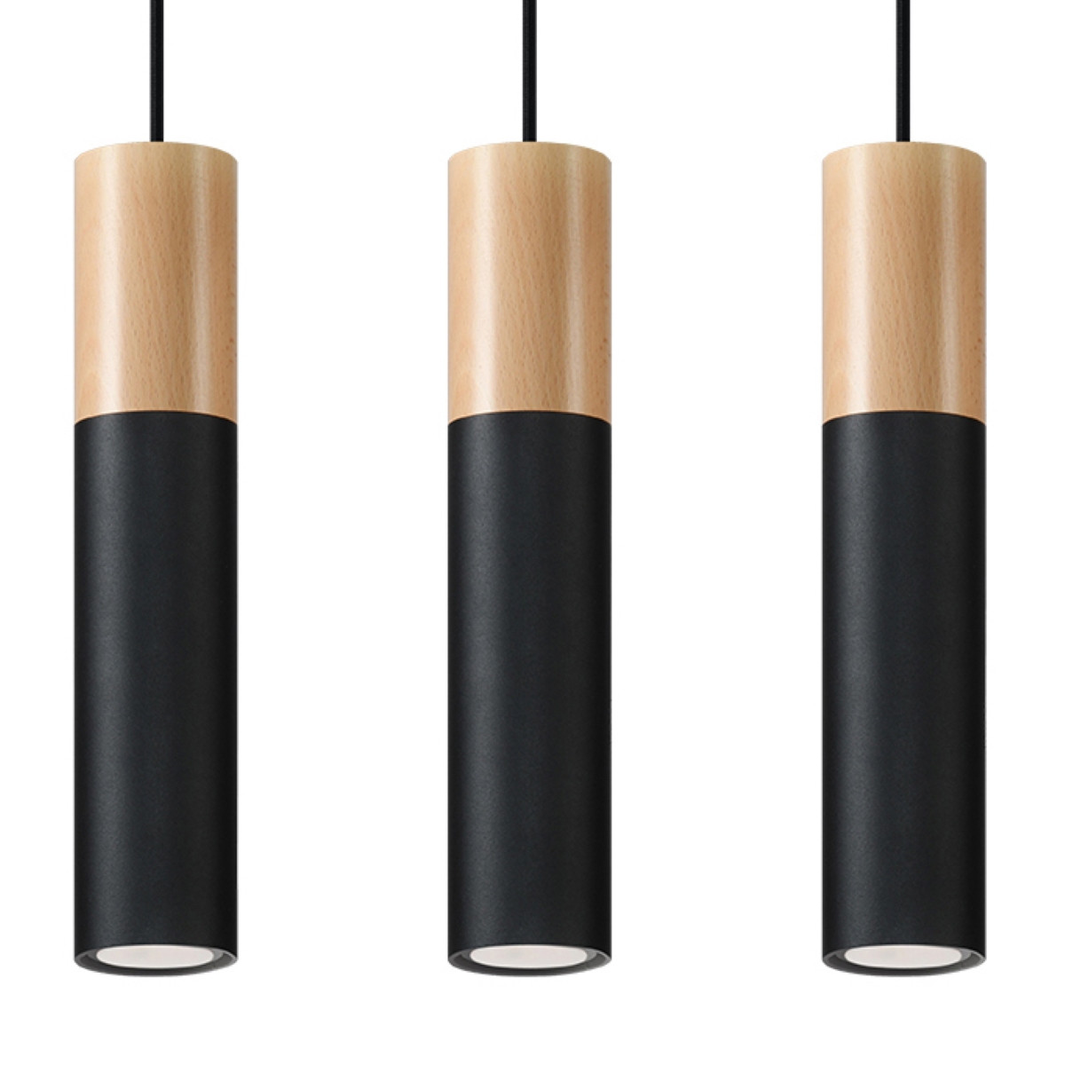 Lampe pendante PABLO 2 noir