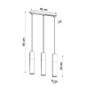 Lampe pendante PABLO 2 noir