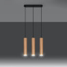 Hängeleuchte LINO 3 Holz