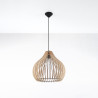 Lampada a sospensione LINO 3 in legno