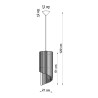 Lampe suspendue APRILLA bois