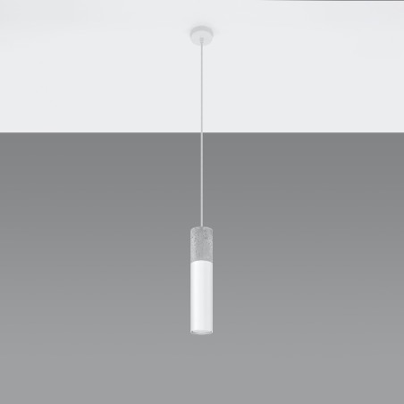 Lampe pendante BORGIO 1 blanc